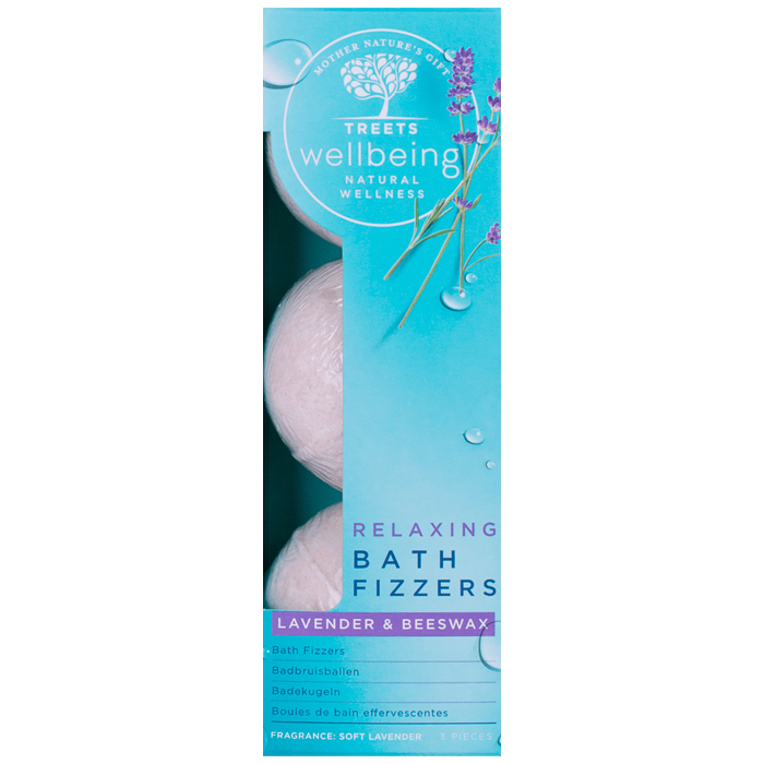 Treets Wellbeing Bath Fizzers Relaxing (3 stuks)