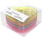 Merkloos / Sans marque Hit Trading B.V. Eierdopjes Hart - set van 4x - multi kleuren - kunststof - 9 x 2 cm - voor ontbijt/brunch/pasen