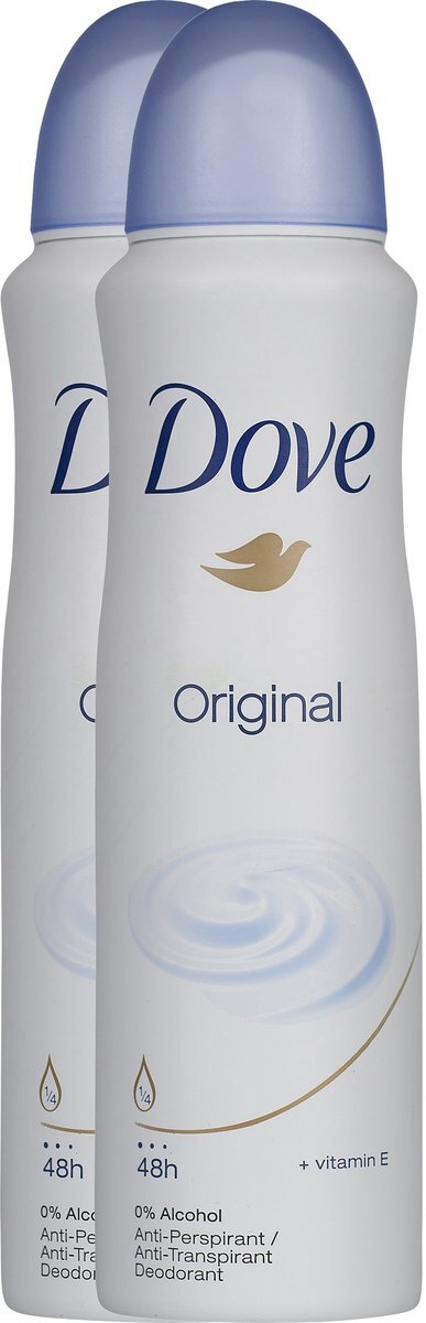 Dove Original Women - 2 x 150 ml - Deodorant Spray - Voordeelverpakking