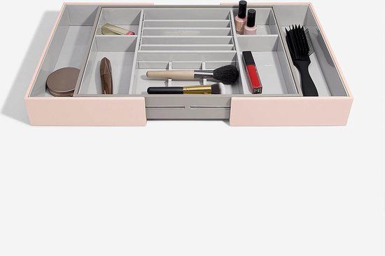 Stackers Uitschuifbare make-up organizer lade - Roze