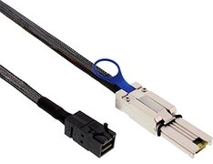 Inline 27636B Mini SAS HD-kabel, SFF-8643 naar SFF-8088, 1 m