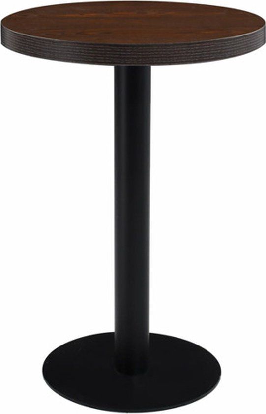 vidaXL Bistrotafel 60 cm MDF Donkerbruin
