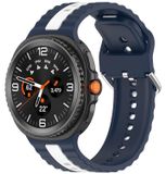 Wigento Samsung Siliconen armband voor Galaxy Watch 9 / 8 / 8 Classic, tweekleurig design