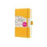 SIGEL 7J116 Wochenkalender Jolie 2027, ca. A6, Mango Yellow, Hardcover