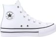 Converse CHUCK TAYLOR ALL STAR LIFT PLATFORM LEATHER Wit 32 EU