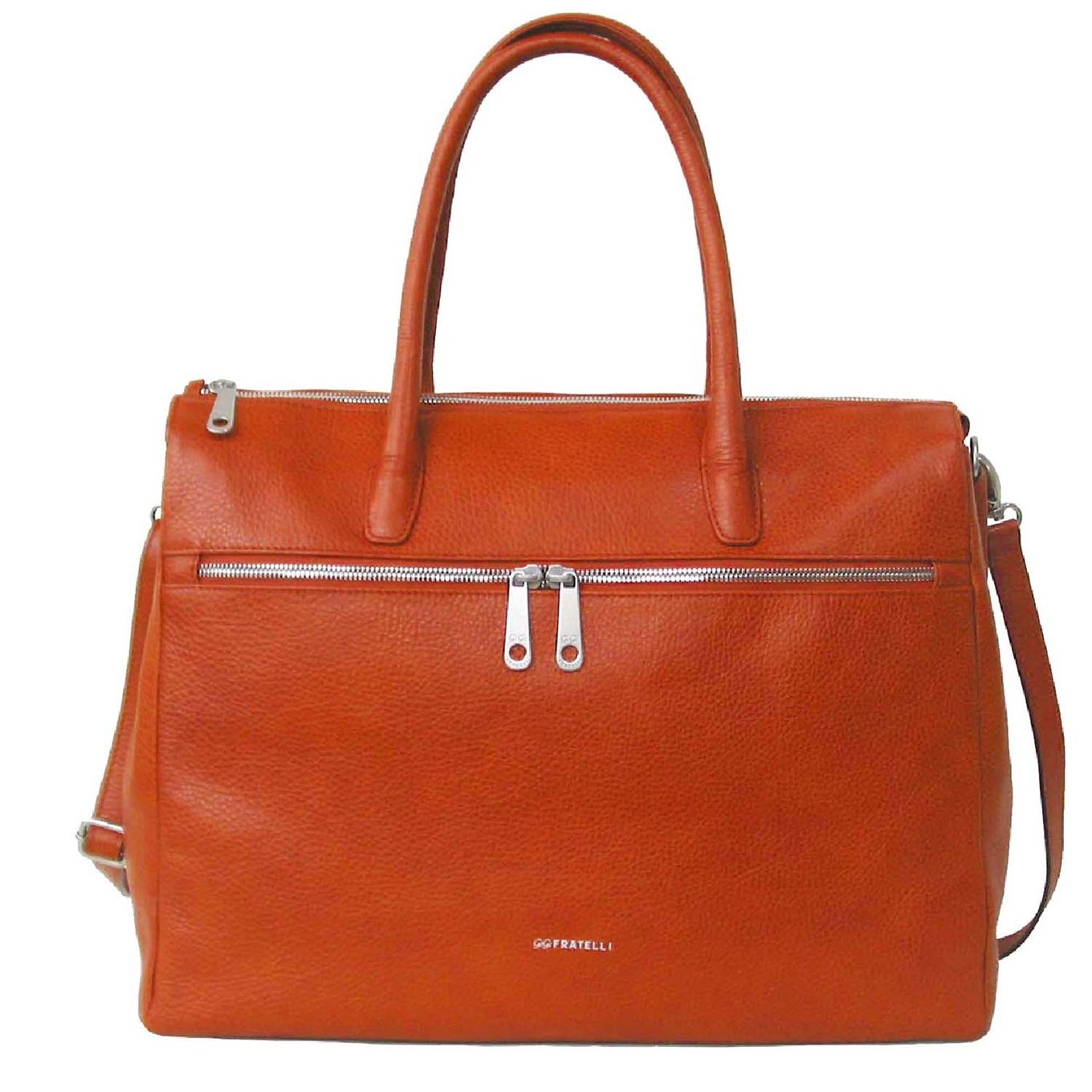 Gigi Fratelli Laptoptas Romance Business Leer - oranje