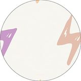 Bonateks Ronde digitaal bedrukte muismat, antislip onderkant, voor kantoor en thuis, diameter: 22 cm