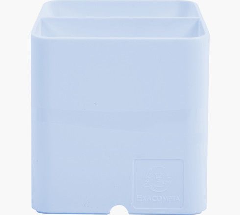 Exacompta 67762D Pen Holder - Light Blue - Plastic - 2 Compartments