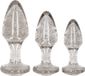 OUCH!Shots - Ouch! Shots BV Acrylic Silverchip Butt Plug Set - Silver
