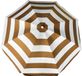 Gebro Parasol - goud/wit - gestreept - D126 cm - UV-bescherming - incl. draagtas
