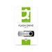 Q-Connect USB 2.0 Swivel 16GB Flash Drive Zilver/Zwart
