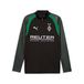 PUMA Borussia Mönchengladbach slimfit trainingstop met kwartrits voor Heren, Zwart/Wit, Maat XL