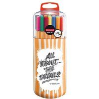 Stabilo point 88 viltstift, fijne punt, Zebrui etui met 20 viltstiften, limited Edition by Snooze One