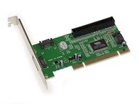 KALEA-INFORMATIQUE 3 poorten SATA, 1 poort IDE RAID 0, RAID 1, RAID 0+1, JBOD PCI-controllerkaart