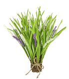 Kunstgrasstruik met lavendel, grasbundel, lavendelbloemen, kunstgras, bundel, stagras, bloemen, grasarrangement, decoratie, kunstplant, grasbundel, groene plant, siergras, struiken