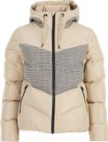 Protest Prtbarley Ski Jas Dames Bamboo Beige Colorblock Waterkolom 10K