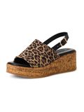 Tamaris Core Dames Plateau Sandalen - Bruin - Maat 36