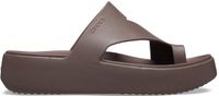 Crocs Getaway Platform Toe Loop Slippers Bruin EU 37-38 Vrouw