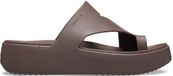 Crocs Getaway Platform Toe Loop Slippers Bruin EU 37-38 Vrouw