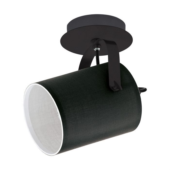 EGLO Villabate - Spot - Zwart - E27 - Staal - 12 cm - 33645