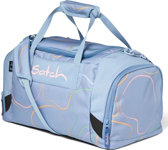 Satch Duffle Bag Vivid tas, jeugd, uniseks, lichtblauw, roze, oranje, eenheidsmaat