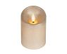 Lumineo ledkaars wave vlam 7.5x10.5cm licht grijs/warm wit