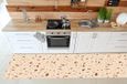 VINILIKO Vinyltapijt, bedrukt, pvc, antislip, voor keuken of woonkamer, wasbaar, terrazzo Helena 66 x 250 cm