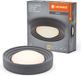 Ledvance ORBIS Concrete, grijze betonnen plafondlamp met LED, 18W, 1500lm, 3000K, dimbaar, 400mm diameter, IP20