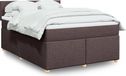 Maison Exclusive - Sommier à lattes de lit avec matelas Marron foncé 140x200 cm
