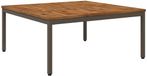 vidaXL Salontafel Natuurlijk en Koffie 98 x 100,5 x 45 cm