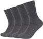 Camano Diabetessokken Unisex Dark Grey Melange Biologisch Katoen 35-38 4 Stuks