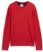Tom Tailor Basic gebreide trui van katoen Salsa Red Non-Solid XXXL