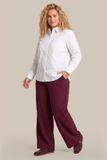 Exxcellent Chemisier Blanc avec Broderie