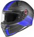 Bogotto FF110 Cinder Mat Zwart Blauw Integraalhelm - Helm