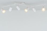 HOFTRONIC Riga witte LED plafondlamp 6 spots GU10 2700K warm wit