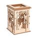 Rayher Houten tafellantaarn Bos, FSC Mix Credit, 8,5x8,5x11,7cm, 15-delig., 1Set, 64032505