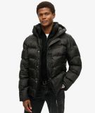 Superdry City-pufferjas met print en capuchon Heren Gewatteerde jassen