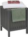 Merkloos wasmand - 38x51x38 cm - grijs-wit