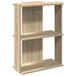 VidaXL Bibliothèque 3 étagères 60x30x80 cm bois de chêne sonoma travaillé