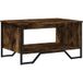 Table basse en chêne fumé 75x51x40 cm bois d'ingénierie
