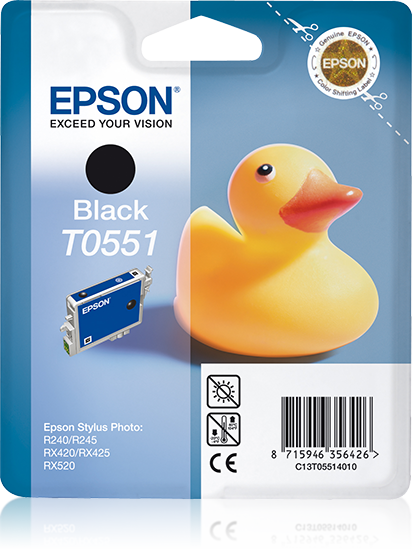 Epson T0551 - Zwart - Inktcartridge - 8 ml