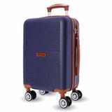 EL CABALLO Reiskoffer, cabinekoffer, robuuste cabinekoffer, 52 x 35 x 20 Ryannair, robuuste vliegtuigbagage met TSA-slot, Donkerblauw