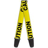 Buckle-Down GS-W32962 "Caution geel/zwart" Gitaarriem
