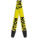 Buckle-Down GS-W32962 "Caution geel/zwart" Gitaarriem