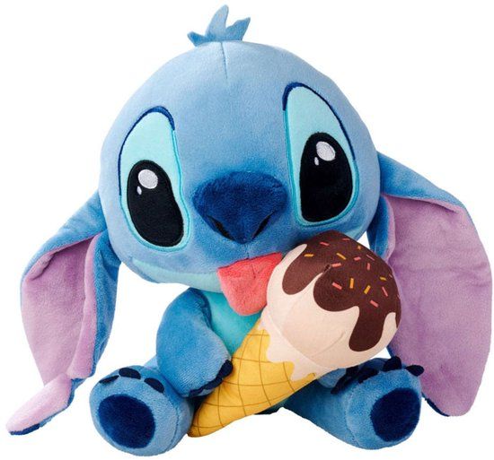 Simba Lilo & Stitch Knuffel Figure Stitch met Icecream 25 cm