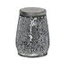 Gedy Grijs, G-myosotis, badkamer, tandenborstelhouder van keramiek en glas, R&E-design, afmetingen 11,3 x 8,5 x 8,5 cm, uniek