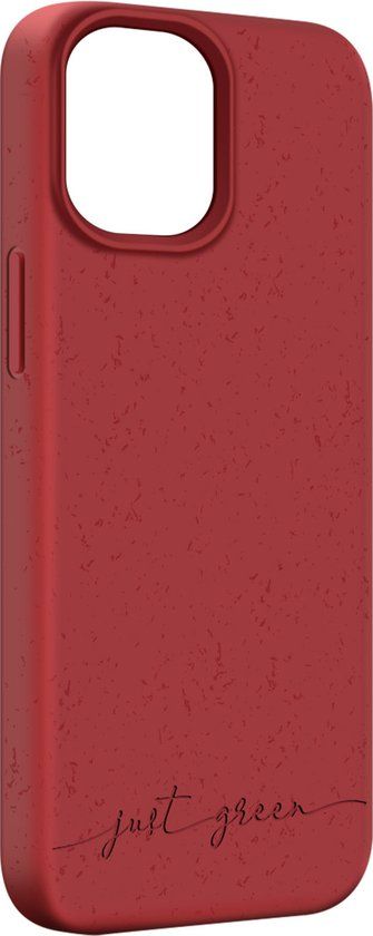 Just Green, Hoesje geschikt voor iPhone 13 Pro Max - Flexibel Natura Series, Rood