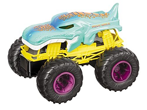 Mondo Mondo-63680 Motors Monster Trucks Mega Wrex, 2,4 GHz, groen/geel/zwart 63680, kleur Livrea Hot Wheels, 63680