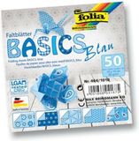 Folia Vouwbladen 10x10cm 80g 50 stuks blauw