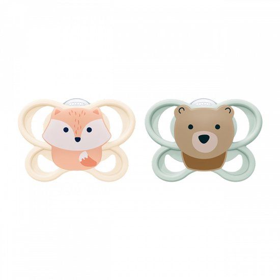 NUK MommyFeel Perfect Match Air fopspeen siliconen 0-2m - 2 stuks